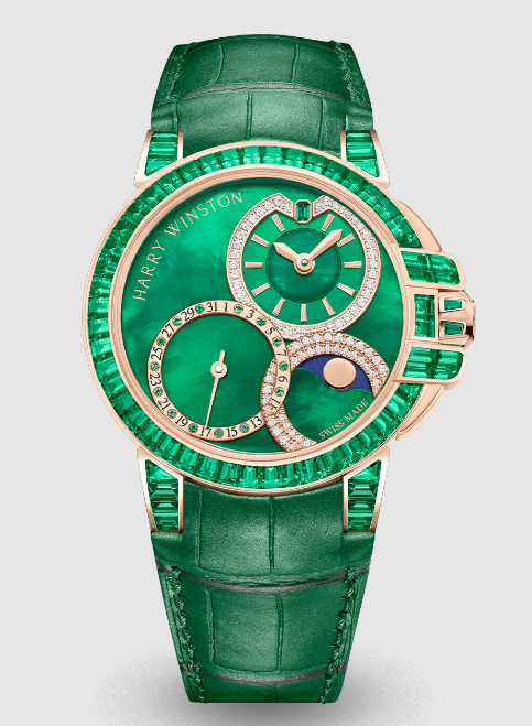 Review Harry Winston Ocean Date Moon Phase Automatic 36mm OCEAMP36RR004 watch Replica